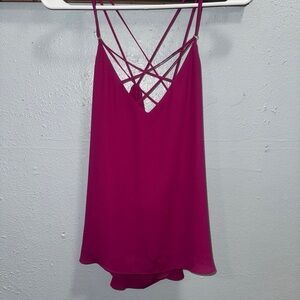 Express Pink Camisole‎ with Strappy Neckline